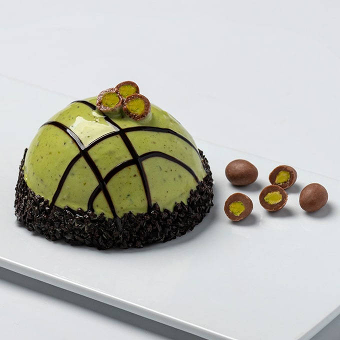 Fıstıklı Çikolatalı Kubbe Pasta